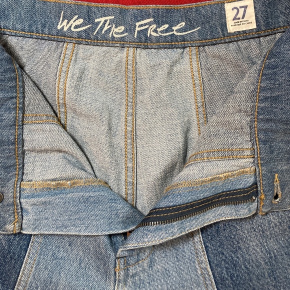 Free People In My Element Patched Flare Jeans 27 (*30) Runs Large Preowned $168 - Picture 12 of 16